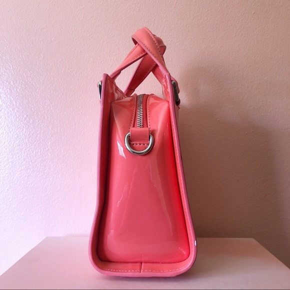 GAYA Coral Patent Crossbody Bag - Picture 2 of 3